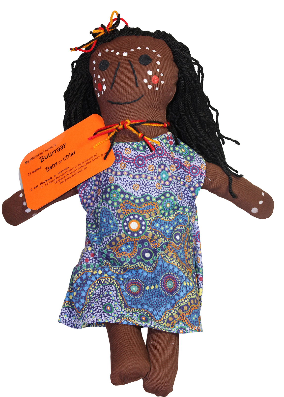 Handmade Soft Fabric Aboriginal Doll Aboriginal Woman