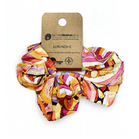 Better World Arts Aboriginal Cotton Hair Scrunchie - Water Dreaming