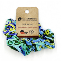 Better World Arts Aboriginal Cotton Hair Scrunchie - Ngarrindjeri Country