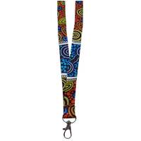 Hogarth Arts Aboriginal Lanyard (SINGLE CLIP) - the River