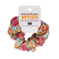 Warlukurlangu Aboriginal design Hair Scrunchy - Mina Mina Dreaming