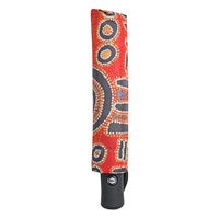 Outstations Aboriginal Art Folding Umbrella - Body Art