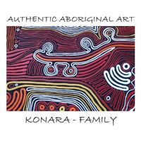 Saretta Aboriginal Art Cotton Kaftan- Konara (Family)