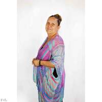 Saretta Aboriginal Art Cotton/Viscose Open Kaftan - Witma Generations