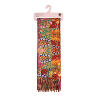 Koh Living Aboriginal Art Polyester Cashmere Scarf (70cm x 180cm) - Bush Flowers Blooming