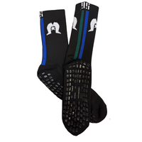 Athe Threads ADULT Crew Grip Dhari Socks - Black [US8-US11]