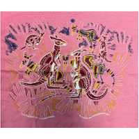 Children's Aboriginal Design T-Shirt - The Survival [Pink]