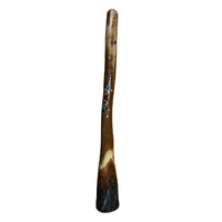 Eucalyptus (Ironbark) handpainted Didgeridoo (1.16m) - Flared End with Lizard