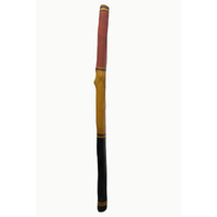 Traditional Eucalyptus Raw Didgeridoo (1.10m) - Charcoal with Red/Yellow Ochre