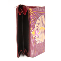 By Meeka Genuine Leather Ladies Tri-Fold Wallet (11cm x 21cm) - Banksia