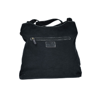 Nikki Dee Designs Genuine Leather/Canvas Combination Shoulder Bag [32 X 37 X 8cm] - Family Connection