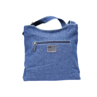 Nikki Dee Designs Genuine Leather/Denim Canvas Combination Shoulder Bag [32 X 37 X 8cm] - Family Connection