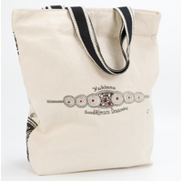 Yakinno Gunditjmarra Dreaming Cotton Canvas Shopping Bag (36cmx40cm) - River Kangaroos