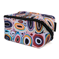 Martumili Aboriginal Art Toiletry/Makeup Bag - Wantili 