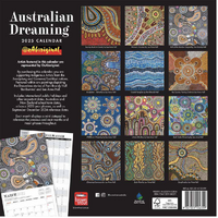 Australian Dreaming Aboriginal Art 2025 Calendar - Square