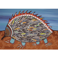 Plato Aboriginal Art Wooden Frame Tray A3 Jigsaw Puzzle (24pce) - Echidna