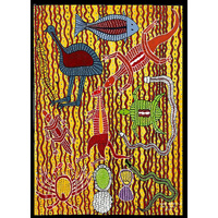 Plato 24pce Aboriginal Art Wooden Puzzle - Aboriginal Tucker