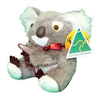 Australia Made Traditional Plush Toy - Koala (8") with Boomerang