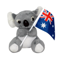 Plush Toy - Koala with Flag (13cm]