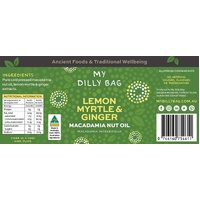 My Dilly Bag Lemon Myrtle & Ginger Macadamia Nut Oil - 100ml