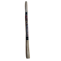 Eucalyptus (Woollybutt) handpainted Didgeridoo [1.48M] - Emu 2 (Red)