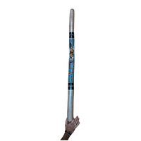 Eucalyptus (Woollybutt) handpainted Didgeridoo [1.25M] - Fish