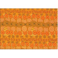 Alpara Seeds (Yellow) - Aboriginal design Fabric