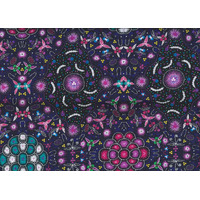 Bush Lemon (Purple) [SCRAP 1.2M] - Aboriginal design Fabric