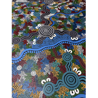 Stephen Hogarth Stretched Original Aboriginal Art Canvas (153cm x 103cm) - Untitled