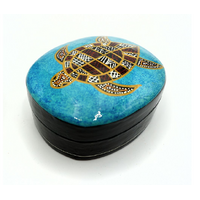 Better World Aboriginal Art Lacquered Medium Box - Sea Turtle