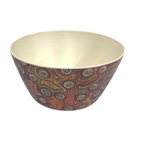 Utopia Aboriginal Art Bamboo Small Bowl - Atwakeye