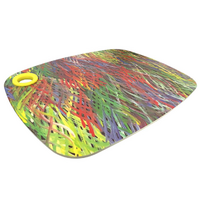 Utopia Aboriginal Art Bamboo Fibre Cheese Board/Platter - Grass Seed Dreaming