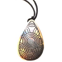 Iwantja Aboriginal Art Metal Pendant - Tjukula (Drop)