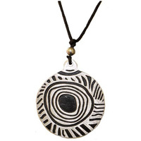 Iwantja Metal Pendant - Tjukula (Round)