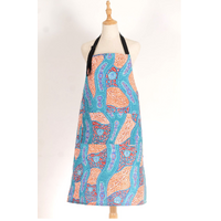 Nikki Dee Designs Aboriginal Art Cotton Apron - Tracks on Country