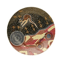 Tobwabba Aboriginal Art Porcelain Collector's Plate (15cm) - Coastal Kooris