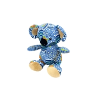 Bunabiri Aboriginal Art Cute Plush Koala - Colours of the Sea