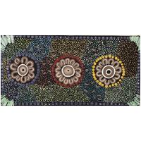 Iwiri Aboriginal Art - UNstretched Canvas (305mm x 610mm) - Maralinga Story