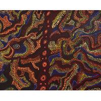 Iwiri Aboriginal Art - UNstretched Canvas (500mm x 400mm) - Kaliny-Kalinypa (2)