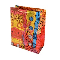 Aboriginal design Handmade Paper Giftbag (Large) - Travelling Through Country