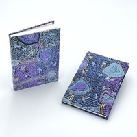 Handmade Aboriginal Art Paper BLANK Notebook - Emu Dreaming