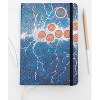 Koh Living Aboriginal Art A5 Ruled Journal - Seven Sisters