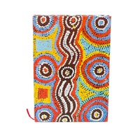 Warlurkurlangu Aboriginal Art Lined & Blank A5 Journal - Bush Carrot Dreaming