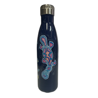 Lewis Burns Aboriginal Art Stainless Steel Bottle - 500ml - Turtle/Platypus