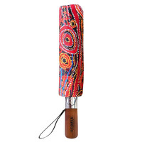 Utopia Aboriginal Art Folding Umbrella - Women's Ceremony (Awelye)