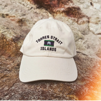 Athe Threads Cotton Canvas CREAM Baseball Cap - Torres Strait Islands