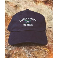 Athe Threads Cotton Canvas NAVY Baseball Cap - Torres Strait Islands