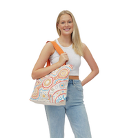 Muralappi Journey Cotton Canvas Shopping Bag (39cm X 50cm X 15cm) - Stronger Together