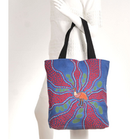 Nikki Dee Designs Cotton Canvas Shopping/Tote Bag (43cm X 38cm X 10cm) - Emu Egg Hunting Time