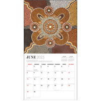 Australian Dreaming Aboriginal Art 2025 Calendar - Square